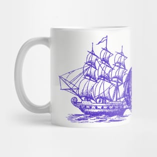 Pirates with snake ghost - blue Mug